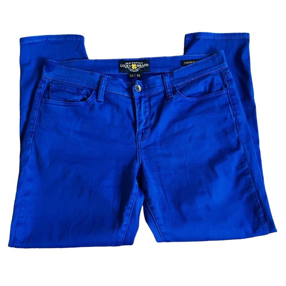 Lucky Brand Women’s Charlie Capri Jeans in Bright Blue Size 12/31